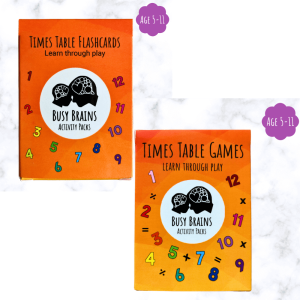 Busy Brains Times Table Games and Flashcards Set